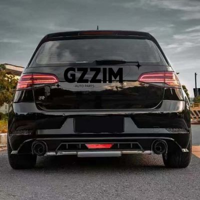 ABS/PP Material Rear Bumper Lip Spoiler Diffuser for Golf 7.5 To GT Style