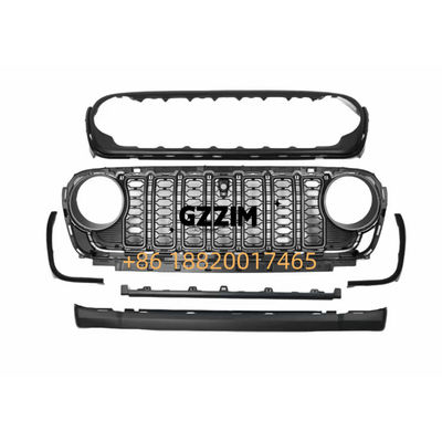 Griglia anteriore di plastica di alta qualità Griglia del paraurti utilizzata per Jeep Wrangler 2024
