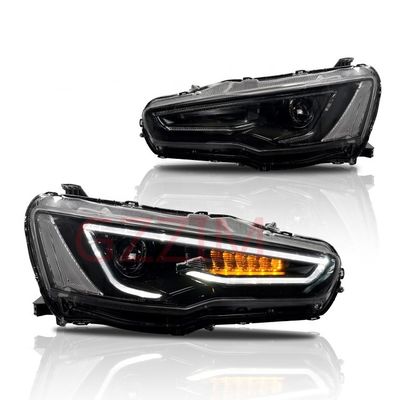 Parti auto ABS Plastica LED luce anteriore parti Head Lamp Per Mitsubishi Lancer 2008-2018