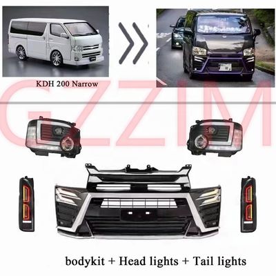 accessori auto kit carrozzeria auto kit di facelift anteriore kit di aggiornamento per toyota hiace KDH 200 narrow 2014-2018