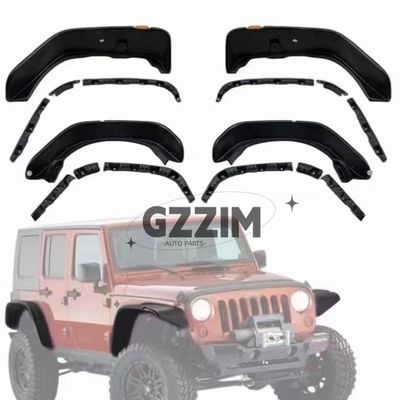 Jeep Wrangler JK JL JT Accessori per auto Nero Corpo largo Fender Flare Sopracciglia