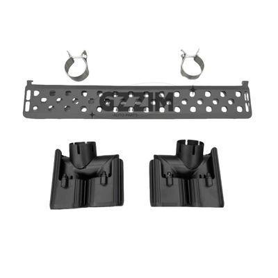 Punti di tampone del paraurti posteriore tubi di scarico coda nera gola seconda generazione per il 2020 Land Rover Defender 90 110